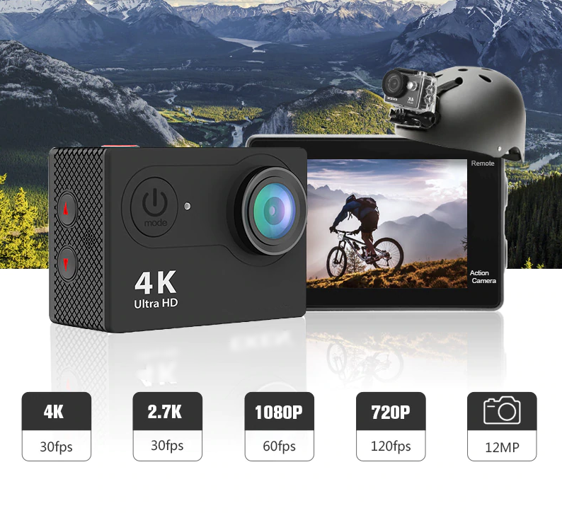 It's time - we go for EXtreme!! X-Sports action Camera Ultra HD 4K